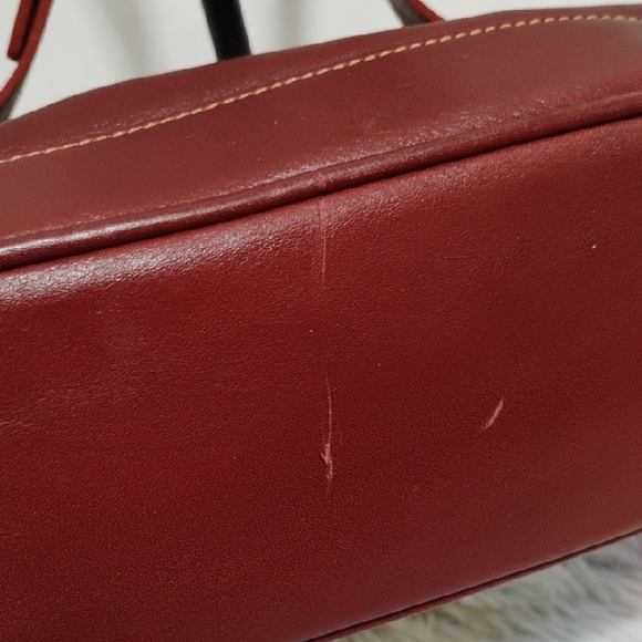 SALE! Authentic Coach Vintage Red Leather Demi Shoulder Bag - Picture 9 of 16
